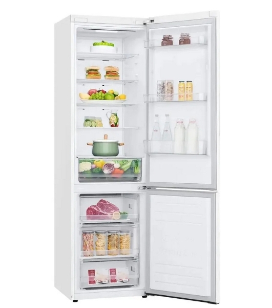 Холодильник LG GA-B509DQXL белый двухкамерный мат. 292/127л морозилка снизу