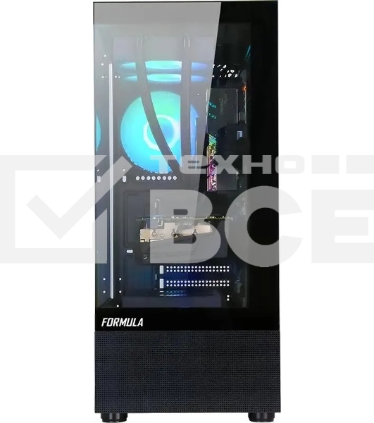 Компьютерный корпус AeroCool / Formula Crystal Z1 PLUS черный без БП ATX 3x120mm 2xUSB2.0 1xUSB3.0 1xUSB3.1 audio bott PSU