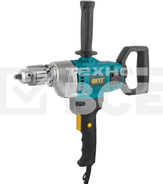 Дрель-миксер FIT ED-M720 720 Вт, 0-900 об/мин, КлП 3-16 мм, металл.корпус, рез.накл., коробка