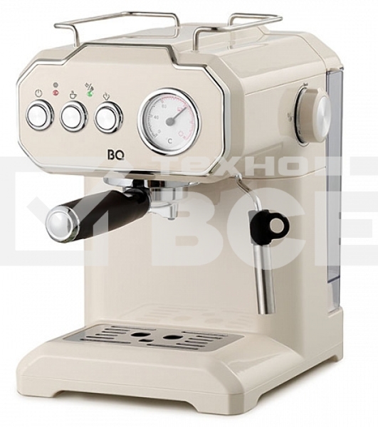 Кофеварка эспрессо BQ CM1722 кремовый, исп. кофе - молотый, 1.75 л, 850 Вт, 15 Бар.