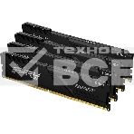 Оперативная память Kingston Fury Beast, DDR4, 64GB (4x16GB), 3200MHz, CL16, с радиатором, чёрный, фото 1