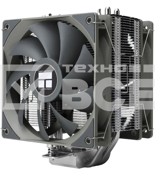 Кулер для процессора Thermalright Assassin Spirit 120 V2 серебристый/черный/серый (4-pin PWM, 154mm, Al/Cu, 4x6mm, 1x120mm, 66.17CFM, 25.6dBA, 1500RPM, S: 1851/1700/1200/115X, AM5/AM4)