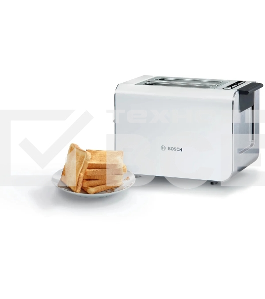Тостер Bosch TAT8611N 860Вт белый