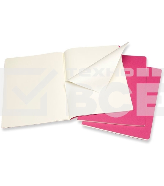 Блокнот Moleskine Cahier Journal, 120 стр, без разлиновки, розовый неон ch023d17