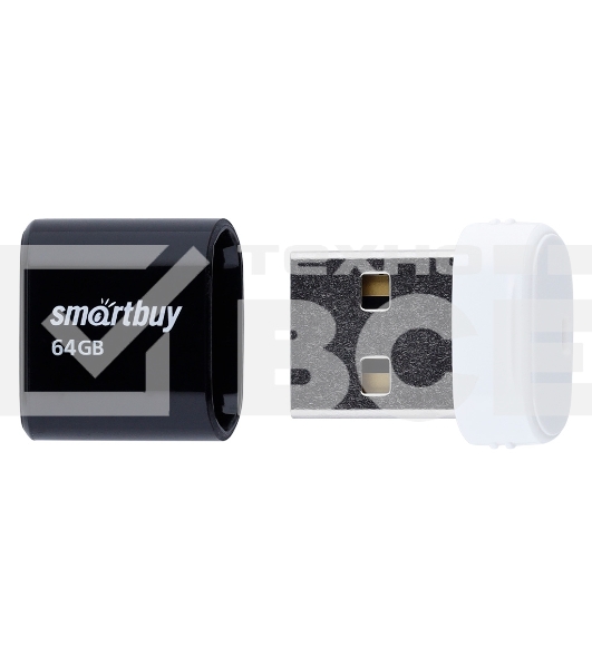 Флешка USB Smartbuy (SB64 GbLARA-K) 64 Gb, LARA черный