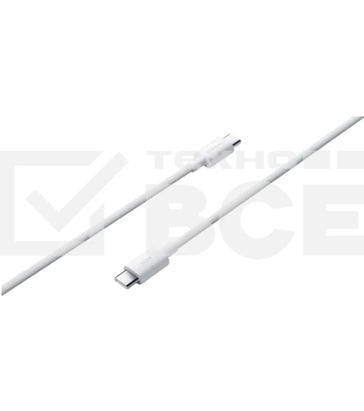 Кабель Xiaomi 3A Braided USB-C to USB-C Cable 1m белый