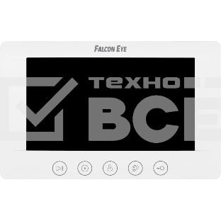 Видеодомофон Falcon Eye COSMO дисплей 7' TFT; механические кнопки; подключение до 2-х вызывных панелей ; OSD меню; интерком до 4 мониторов; питание AC