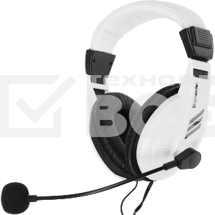 Гарнитура проводная Defender Gryphon 750 белый, кабель 2 м