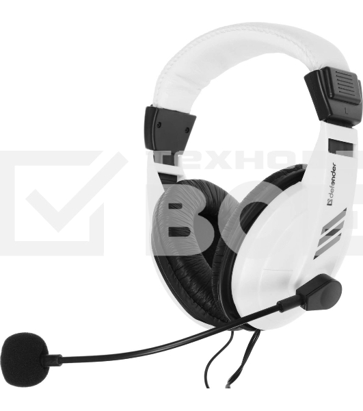 Гарнитура проводная Defender Gryphon 750 белый, кабель 2 м