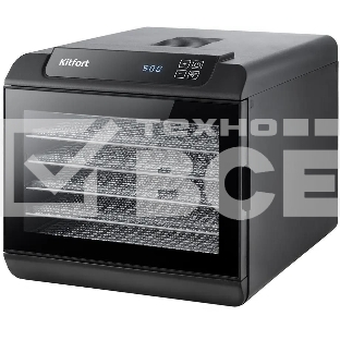 Сушилка для овощей и фруктов Kitfort КТ-1904 6под. 500Вт черный