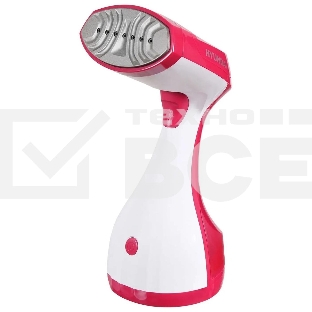 Отпариватель Hyundai H-HS02123 белый/вишневый, 1650 Вт, 28 г/мин, 300 мл