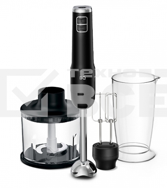 Беспроводной блендер BQ HB600S Black. Мощность:600 Вт, 3 в 1 блендер + миксер+ измельчитель