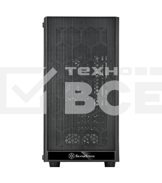 Компьютерный корпус Silverstone SST-PS15B-PRO Precision Mini Tower Micro ATX Computer Case, tempered glass, 2x 120мм ARGb, 1x ARGb Controller, black