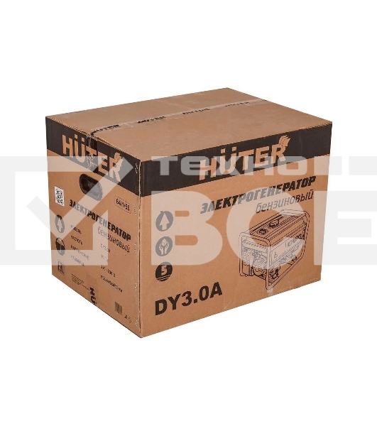 Электрогенератор бензиновый Huter DY3.0A, 2.8 кВт, 67 дБ, 39 кг