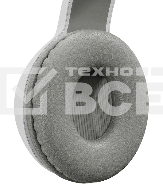 Гарнитура накладные Digma BT-15 белый/серый беспроводные bluetooth оголовье