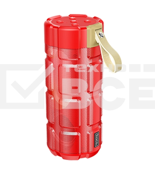 Портативная колонка HOCO HC7 красный LED подсветка