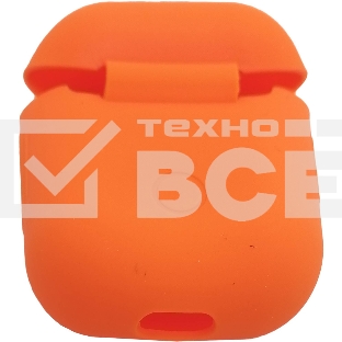 Силиконовый кейс для TWS наушников AirPods, оранжевый (SBECASE-001S-OR)