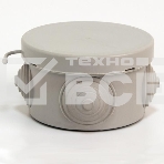 Коробка распределительная ОП 65х40мм 4 каб. вводов IP54 сер. (круг.) TOKOV ELECTRIC TKE-KR-65-40-C06, фото2