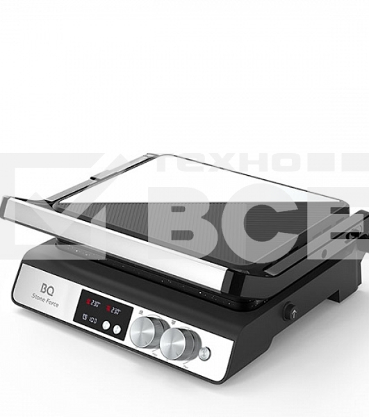 Электрический гриль BQ GR3002 Black-Steel. Мощность:2000 Вт /STONE Non-Stick Мраморное антипригарное покрытие / Съемные панели легкая очистка / 3 в 1 гриль, барбекю, духовка / ГРИЛЬ жарьте стейки и бифштексы ребрышки и крылышки / БАРБЕКЮ обжаривайте ломти
