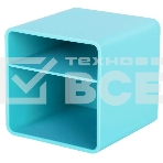 Подставка Deli ENS011blue Nusign 2отд. для письменных принадлежностей 84х84х86мм синий пластик, фото2