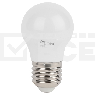 Лампа светодиодная ЭРА Б0028488 STD LED P45-5W-840-E27 5 Вт шар нейтральный белый свет