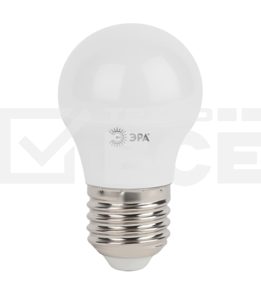 Лампа светодиодная ЭРА Б0028488 STD LED P45-5W-840-E27 5 Вт шар нейтральный белый свет
