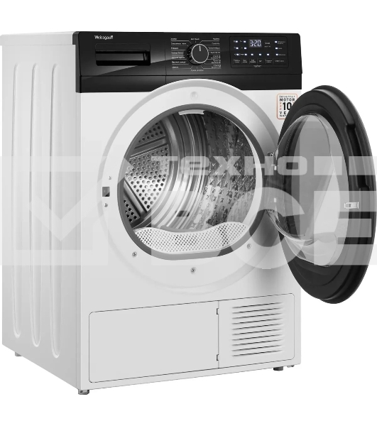 Сушильная машина Weissgauff WD 6110 B Heat Pump белый, 10 кг, сушка - тепловой насос, программ - 16, 60 x 85 x 62 см