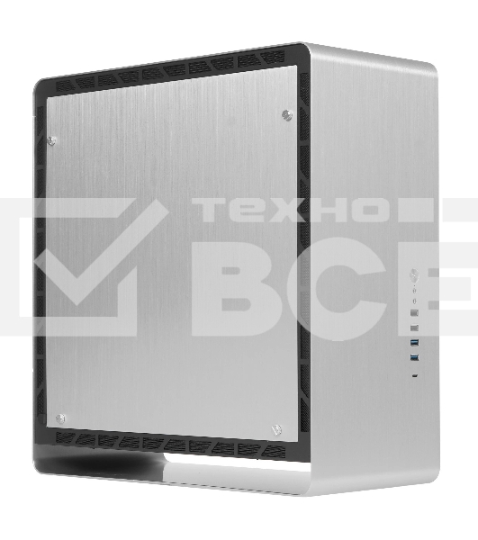 Корпус без блока питания JONSBO UMX6S-A, Midi-Tower, no fun, 2xUSB-A 3.2 + 2xUSB-A 2.0 + 1xUSB-C 3.2, E-ATX, ATX, mATX, mITX Silver