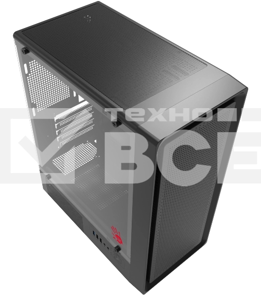 Компьютерный корпус Bloody BD-CC118 черный без БП mATX 8x120mm 2xUSB2.0 1xUSB3.0 audio bott PSU