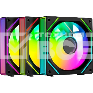 Вентилятор для корпуса Fan Ocypus Gaммa F12 UNI BK ARGb 3 IN 1 PWM черный