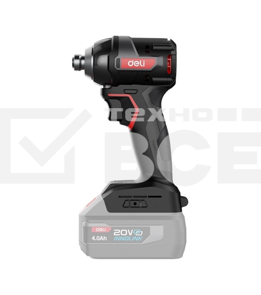 Винтоверт ударный аккумуляторный Deli DE-QZ20-1A4 (1АКБ*4А·ч + ЗУ, 20V, 200Нм, 0-3600об/мин, 0-3600уд/мин, сумка)