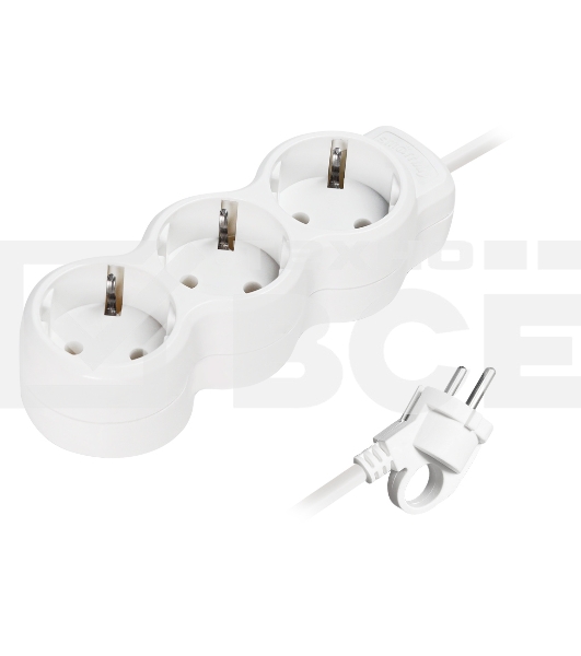 Удлинитель Smartbuy (SBE-16-3-05m-Z) 3 гн х 5,0 м белый