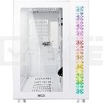 Компьютерный корпус Ginzzu V560 RGb подсветка, закаленное стекло 1хUSB 3.0,1хUSB 2.0, AU белый ATX, фото6
