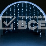 Гирлянда светод. Funray Занавес CL-200W, 2,1x1,5м, 200LED, хол.белый, прозрачный шн. 1,5м,220в, IP20, фото5
