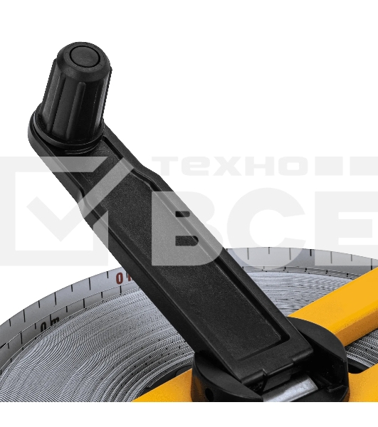 Рулетка геодезическая Denzel 50 м х 13 мм, открытый корпус, металлическая лента