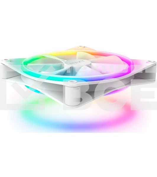 Вентилятор для корпуса Case Cooler NZXT F140 RGb Duo (140x140x25мм, 4-pin PWM, RGb, 84.75CFM, 36dBA, 1800RPM, белый)