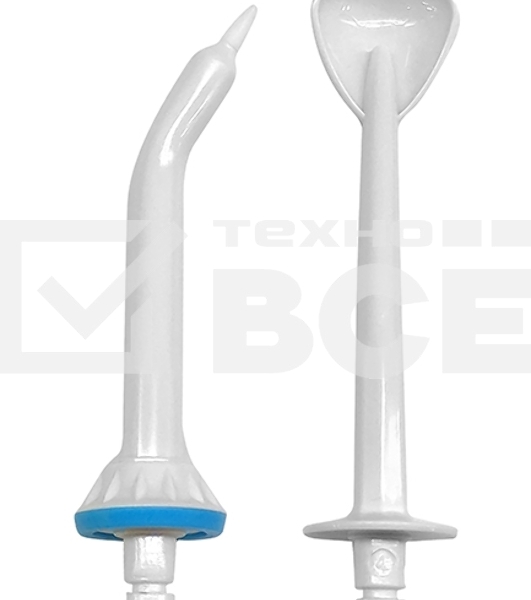 Набор универсалных сменных насадок QUMO QHI-1 (пародонтальная насадка + насадка для очистки языка) для ирригаторов полости рта 