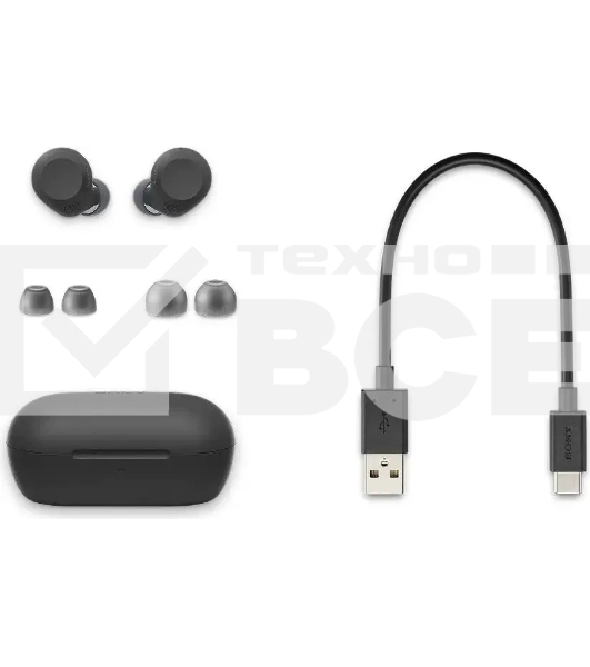 Наушники TWS Sony WF-C710N черный, внутриканальные, Bluetooth, активное шумоподавление, быстрая зарядка, до 10 ч