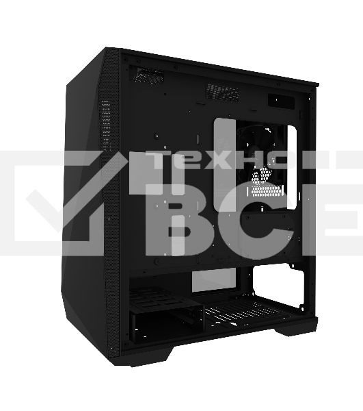 Компьютерный корпус ZALMAN Z1 ICEBERG, MicroATX, BLACK, WINDOW, 2xCOMBO (3.5