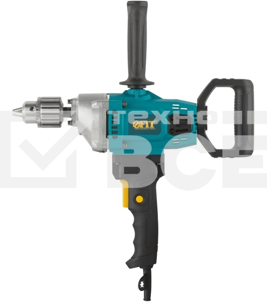 Дрель-миксер FIT ED-M720 720 Вт, 0-900 об/мин, КлП 3-16 мм, металл.корпус, рез.накл., коробка