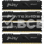 Оперативная память Kingston Fury Beast, DDR4, 64GB (4x16GB), 3200MHz, CL16, с радиатором, чёрный, фото2