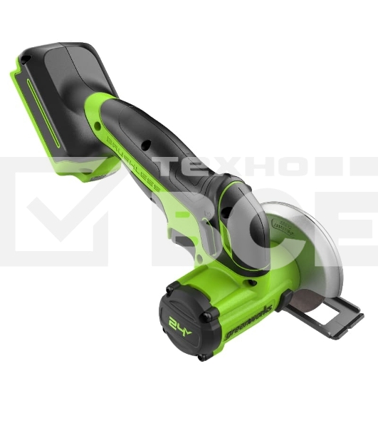 Угловая шлифовальная машина GreenWorks GD24UCS, 24V, без АКБ и ЗУ, аккумуляторная (3402007)
