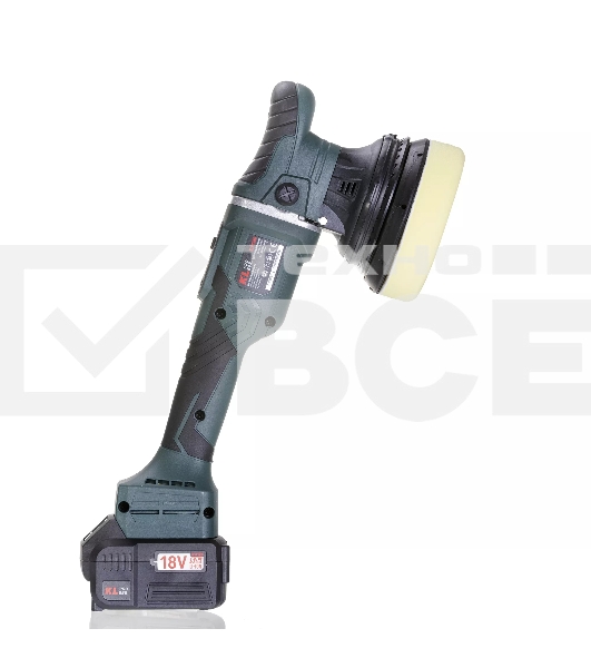 Профессиональная полировальная машина бесщеточная KLPRO KLPS18B-50 125мм (18В, Li-ion-2шт, 5.0А·ч, З/У - 4А, сумка)
