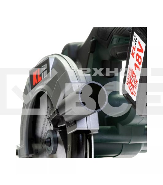 Профессиональная пила циркулярная бесщеточная KLPRO KLDAT18B-80 (18 В/8,0 А·ч, 3650 об/мин, 165мм)
