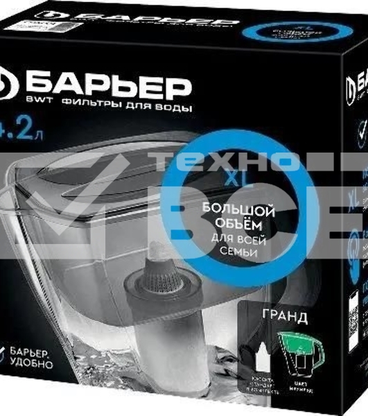 Кувшин Барьер ГРАНД изумруд зеленый 4.2л.