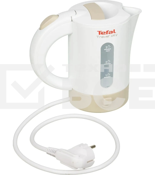Чайник электрический Tefal KO120130 0.5л. 650Вт белый/бежевый(корпус: пластик)