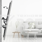 Кронштейн для телевизора Hama 00220814 черный 32'-75' макс.40кг настенный наклон, фото4