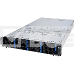 Серверная платформа ASUS RS720-E11-RS12U, 2U, 2 x LGA4677, 32 DIMM DDR5, 12=8 x NVMe/SAS*/SATA + 4 NVMe/SATA hs, 2 x M.2 slot, 2 x 10Gbe (X710) RJ45 port,Up to 8 slots PCIe 5.0, 1 x OCP 3.0, 1+1 1600W, фото 1
