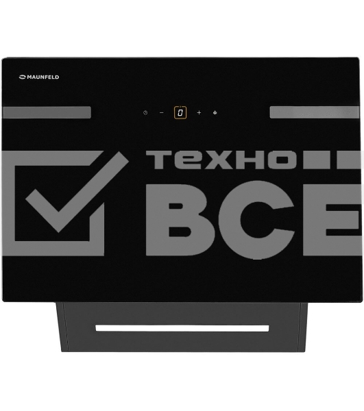 Вытяжка каминная Maunfeld Amber 60 Glass черная, 60 см, 1050 куб. м/ч, 55 дБ