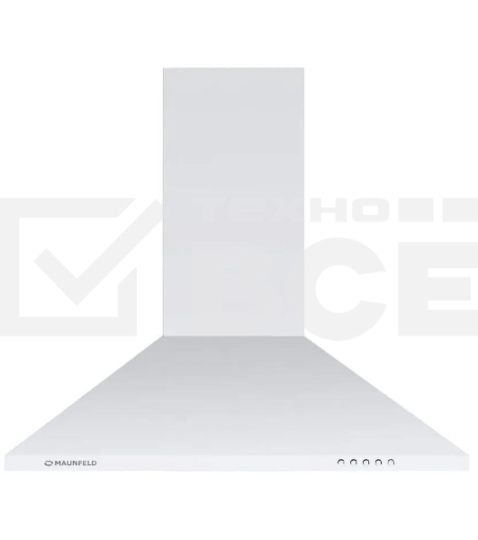 Вытяжка купольная Maunfeld Cork 60, белый, 60 см, 620 куб. м/ч, 47 дБ